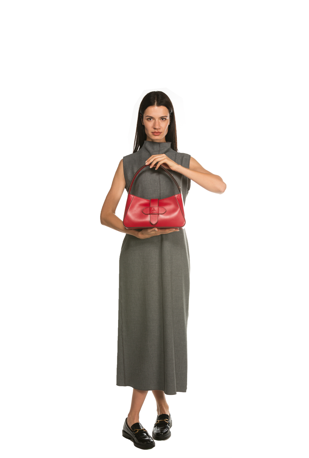 SONIA SHOULDER BAG - RED