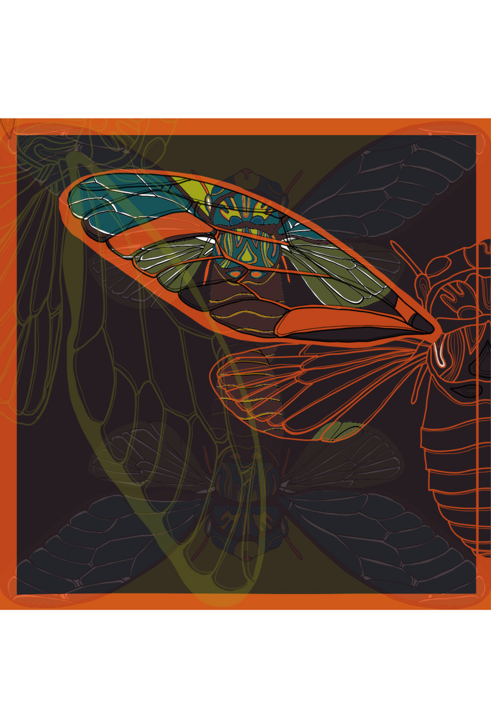 CICADAS - PAGI BROWN ORANGE