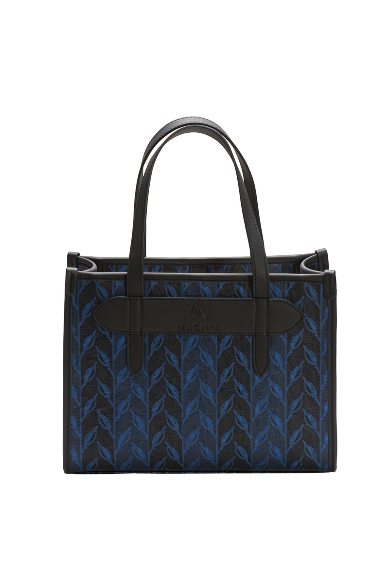 LEAF MONOGRAM - MINI BAG - COBALT