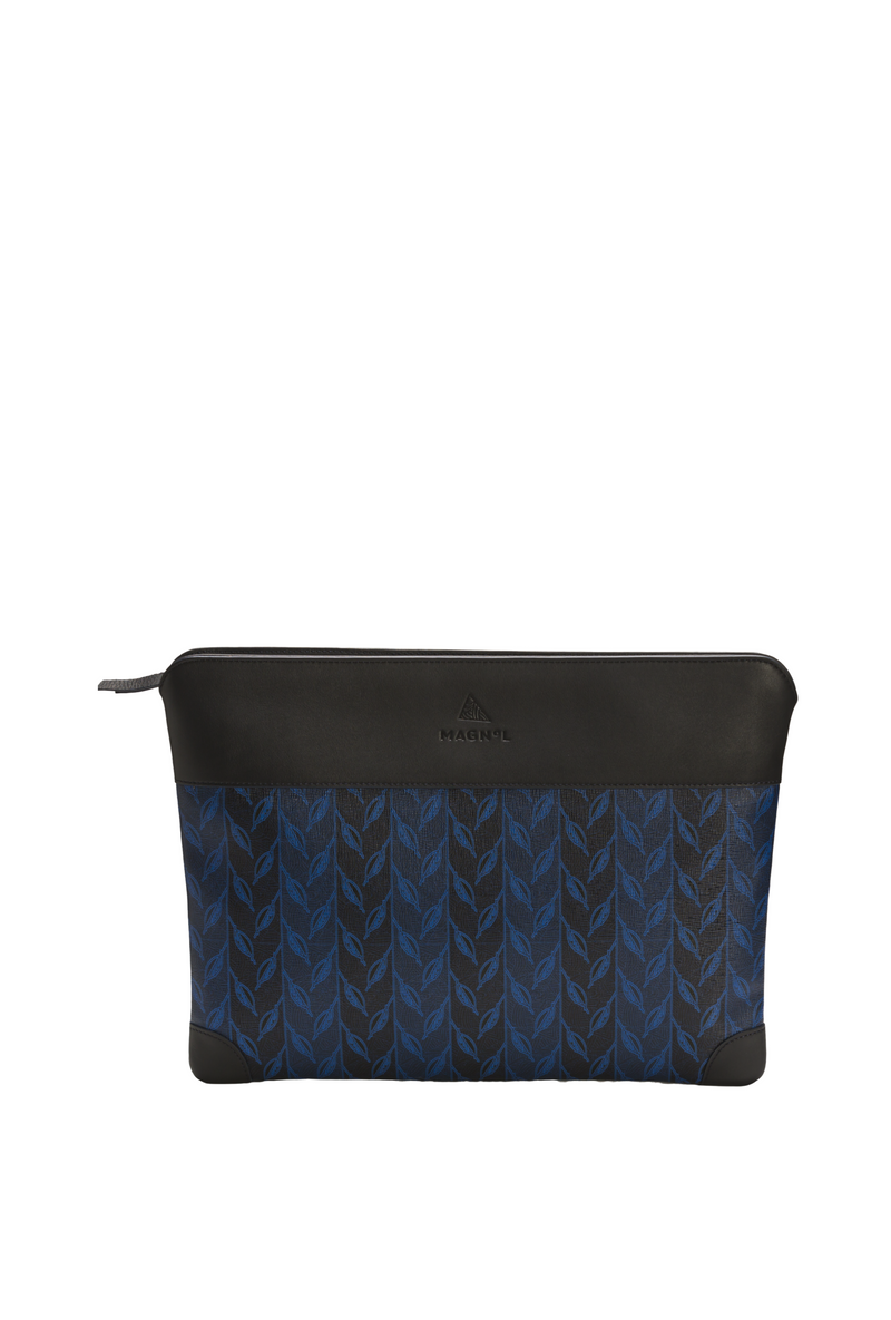 LEAF MONOGRAM IPAD CASE  - COBALT