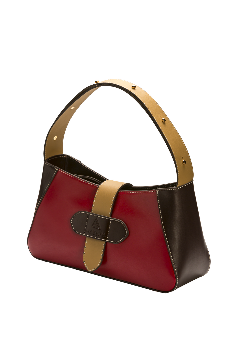 SONIA SHOULDER BAG - RED BROWN