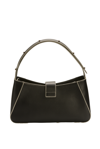 SONIA SHOULDER BAG - BLACK WHITE