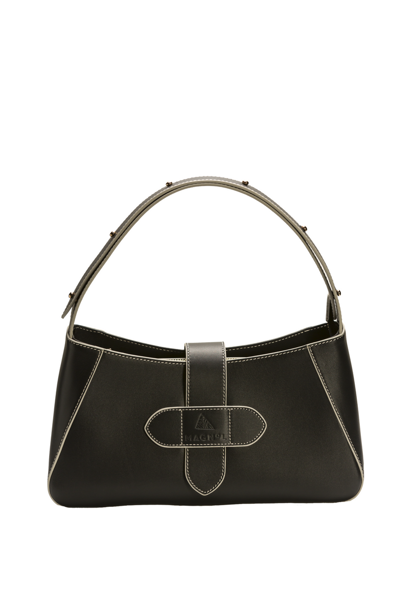 SONIA SHOULDER BAG - BLACK WHITE