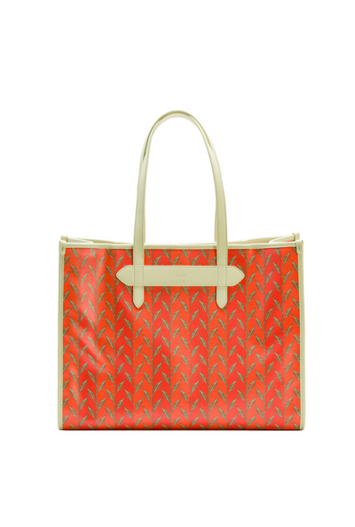 LEAF MONOGRAM - TOTE BAG XL ORANGE